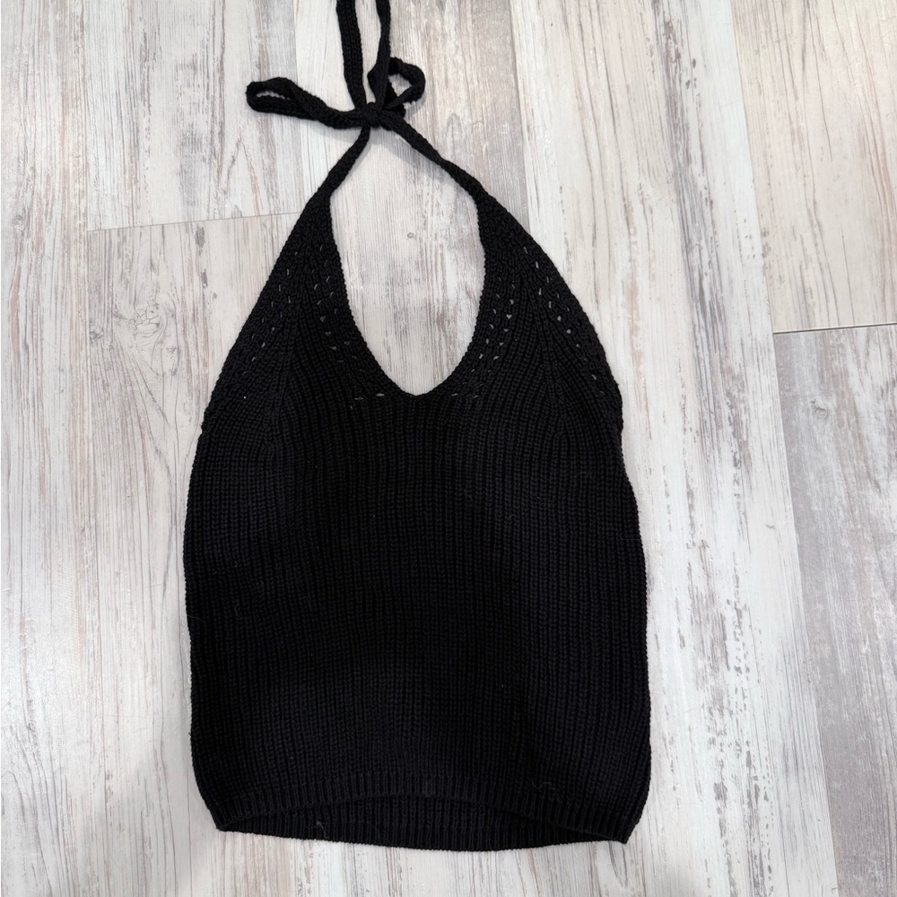 Mine Black Knit Top